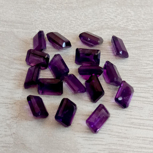 Ametyste violette 2026, pierre précieuse naturelle taillée en rectangle à facettes, améthyste en vrac pour la fabrication de pendentifs, pierre précieuse calibrée - Product Image 2