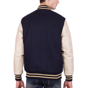 2025 New Arrival Best Quality Custom Design Wool Sleeve Stand Collar Hooded Varsity <b>Jacket</b> High Quality Unisex - Product Image 2