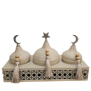 Minimalist Nordic <b>Desk</b> Top Use Set of 3 Arabic Art Muslim Gifting Purpose Wholesale Home Decorative Luxury White - Product Image 5