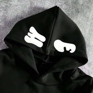 Sweat à capuche pour homme en coton noir de haute qualité, léger, tendance, respirant, nouveau design, bon service, doux, confortable, vêtements décontractés - Product Image 3