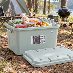 Caja de Almacenamiento de Plástico Industrial con Ruedas de 150L, Tapa, Gran Capacidad, Duradera, a Prueba de Fugas, Organizador de Ropa para Almacén - Product Image 6