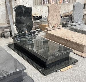 Hongarije Modern Design Begraafplaats Natuurlijke Tropisch Groene Granieten Stenen Grafstenen Kerkhof Grafstenen Monument Gedenkteken - Product Image 2