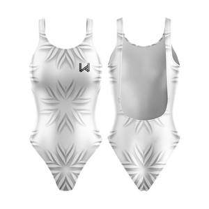 ชุดว่ายน้ำวันพีซสำหรับนักกีฬาหญิงมืออาชีพ คุณภาพสูง พิมพ์ลายแบบซับลิเมชั่น เป็นมิตรกับสิ่งแวดล้อม ยืดหยุ่นได้ดี - Product Image 4