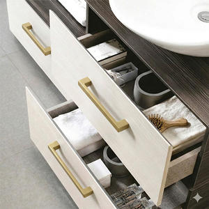 Tirador de Gabinete Moderno Rectangular de Aleación de Zinc en Oro Mate para Dormitorio, Baño, Cocina, Comedor, Armario y Cómoda - Product Image 5