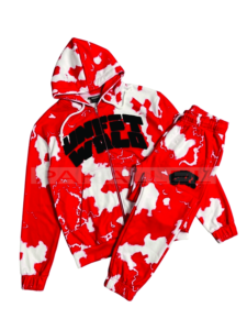 High Quality Winter Woven Cotton Printed Custom Graphic Vintage Quick Dry Hoodie and <b>Sweatpants</b> <b>Set</b> for Men - Product Image 2