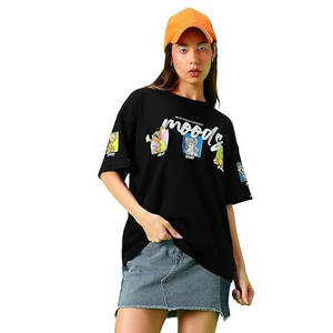 Vente en gros de t-shirts courts 100% coton pour hommes avec logo personnalisé impression bouffante 3D sérigraphie en mousse surdimensionnée graphique unie tricotée solide - Product Image 4