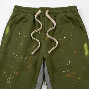 Pantalones Deportivos Personalizados para Mujer, con Estampado de Salpicaduras de Pintura, Pierna Ancha, Cordón Ajustable, Estilo Casual Urbano, Corte Holgado, con Paneles en Contraste, a la Moda - Product Image 6