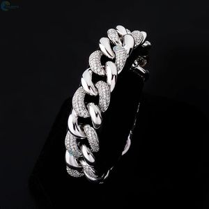 Bracelet en diamant cultivé en laboratoire, style cubain, luxueux, hip-hop, brillant, style rappeur, pour homme - Product Image 4