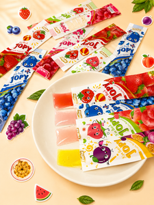 OEM ODM JOPY 770g Long Strip Gummy Candy Multi-Colored 4 Fruit Shelf Life Looking for Distributor Private Label - Product Image 6