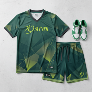 Ensemble maillot et short de volley-ball personnalisé rouge cramoisi imprimé camouflage, séchage rapide, uniforme d'équipe OEM, vêtements de sport par sublimation - Product Image 1