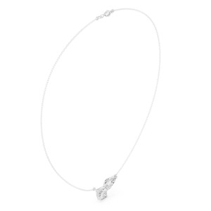 Elegante colgante de diamantes cultivados en laboratorio de 1.5 CT cada uno, con forma de pera y marquesa, en oro fino de 14K, calidad IGI, OEM/ODM disponible. - Product Image 3
