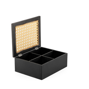 Elegant Luxury Style Wooden Storage Boxes Set Black Gold Moon Star Design Decorative <b>Gift</b> <b>Box</b> for <b>Ramadan</b> Kareem - Product Image 3