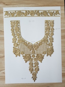 Ladies Elegant Embroidered <b>Sew</b>-<b>On</b> <b>Patches</b> Floral Handmade Stitch Design Lightweight Organza - Product Image 2