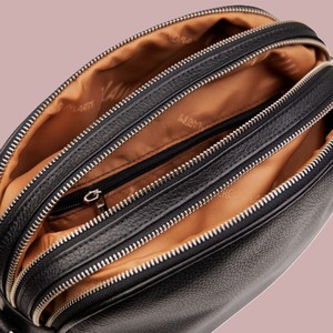 Bolso Tote de Oficina Royaa de Cuero Genuino, Bolso de Mano Casual con Asa Superior Estructurada, Bolso de Lujo Resistente al Agua con Marco Negro Vintage - Product Image 2