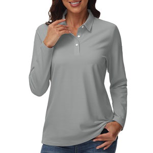 เสื้อโปโลผู้หญิงคุณภาพสูง สีตามสั่ง พร้อมโลโก้ตามสั่ง ผ้าแคนวาสกันเป็นขุย สไตล์ลำลองสำหรับกิจกรรมกลางแจ้ง - Product Image 5