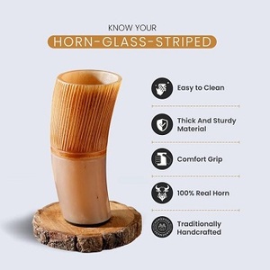 Natural Horn Shot <b>Vodka</b> <b>Glass</b> Tequila Mini <b>Glasses</b> Buffalo Horn Made Modern Eco-Friendly Handmade Drinking Horn C - Product Image 3