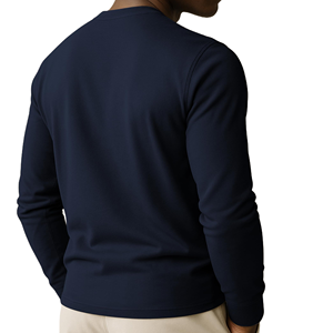 T-shirts à manches longues pour hommes de haute qualité, logo personnalisé en couleur, confortables, respirants, écologiques, séchage rapide, prix de gros, t-shirt pour hommes - Product Image 2