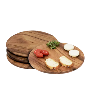 Plateaux de service en bois d'acacia faits à la main pour gâteau, fromage, pain ou collations, idéal pour la cuisine, la maison ou la table à manger - Product Image 1