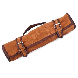 Damascus Steel Chef Knife Set with Leather Cover Stylish <b>Kitchen</b> Knife Collection for Cooking Enthusiasts and Culinary Work - Product Image 4