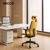 Chaise de gestion pivotante multifonction de qualité supérieure entièrement rembourrée chaise de bureau ergonomique en cuir de tissu de bureau de directeur de maison