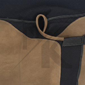 Nuevo delantal de cuero genuino de primera calidad, moderno y de lujo, para herrador, duradero, con 4 bolsillos para cuchillos, para uso médico, quirúrgico y en el cuidado de animales. - Product Image 2