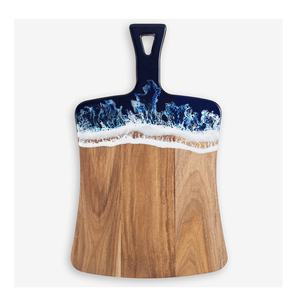 Planche à découper au design unique Planche à découper en bois d'acacia et en résine Planche à découper en bois pour cuisine et hôtel - Product Image 6