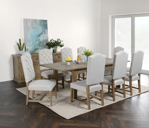 Nouvelle table de café rectangulaire de luxe industrielle en bois de manguier avec base en métal et finition en noyer acacia à motif ondulé moderne pour la salle à manger - Product Image 4