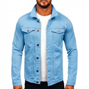 Men's Slim Fit Canvas Waterproof Hooded <b>Running</b> <b>Jacket</b> Solid Color Turn-down Collar Casual Cotton Long Length Zipper Closure - Product Image 6