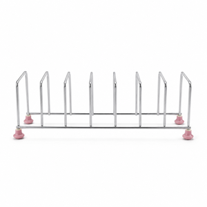 Stainless steel and ceramic dish <b>rack</b> suitable for <b>kitchens</b>, dining tables, and living rooms. - Product Image 3