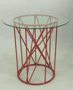 Mesa Auxiliar Moderna de Hierro y Vidrio, Ecológica, para Computadora Portátil, Mesa de Centro en Forma de C para Sofá - Product Image 6