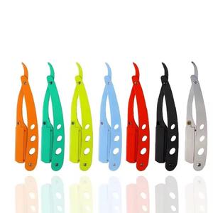 Rasoir droit professionnel pour barbier – Rasoir pliant en acier inoxydable avec support de lame aiguisée pour salon et usage domestique - Product Image 4