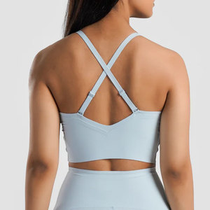 Design Your Own Women's Summer Gym Wear 1 Piece High Waist Leggings & Sports <b>Bra</b> Triangle Cup Wire Free Breathable Spandex/Nylon - Product Image 3