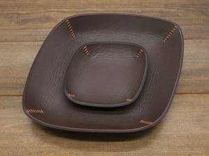 Full Grain Genuine Leather Foldable Protection Tray Top Tier Cowhide Desktop Storage Organizer Custom Wholesale GLTY-0101 - Product Image 1