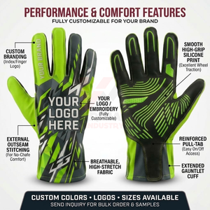 Guantes de Carreras Todoterreno para Karting, Transpirables, Duraderos, de Dedo Completo, Precio de Fábrica - Product Image 5