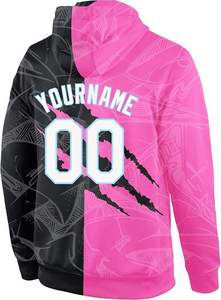 Sweat à capuche de baseball personnalisé avec logo d'équipe, nom et numéro, sublimation intégrale, faible MOQ, OEM, ODM - Product Image 2