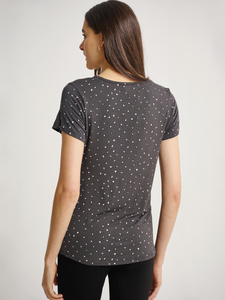 Camiseta de lactancia Bmama, top de maternidad para amamantar con acceso fácil, camiseta de embarazo elástica y fresca, venta al por mayor OEM - Product Image 4