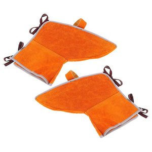 En gros, Couvre-chaussures de soudeur en cuir croûte de vachette, résistantes à la chaleur et aux flammes - Product Image 6