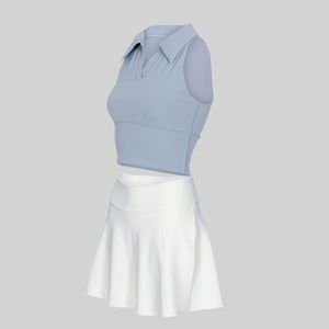 Women Sleeveless Sports Tennis Skirt Soft Nylon Golf Athleisure <b>Dress</b> Active Wear Loose Tennis <b>Dress</b> Made By TRIOTAKE INDUSTRY - Product Image 5