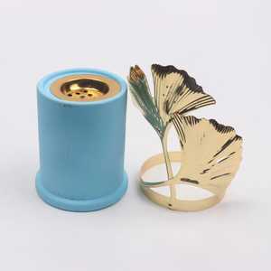 Brûleur d'encens en bois avec cage métallique découpée, support de bakhoor arabe, diffuseur d'arômes de table, ensemble de rangement - Product Image 6