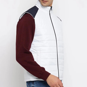 Winter Coat <b>Men</b> Puffer <b>Jacket</b> Custom Vest Collar Down Oversized Vest Sleeveless Zipper <b>Men's</b> <b>Jackets</b> - Product Image 2