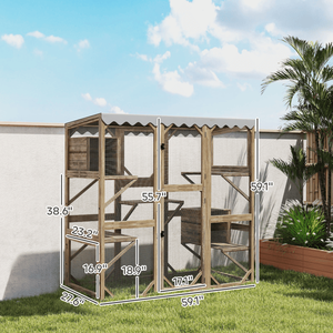 Pet <b>Cage</b> Indoor <b>Cat</b> Enclosure with Comfort and Style - Product Image 1