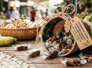Banane premium sucrée avec la douceur épicée du gingembre frais et le croquant des cacahuètes grillées et des graines de sésame B2B - Product Image 5