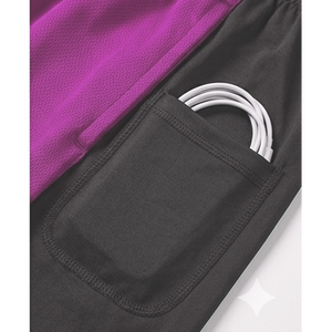 Mezclas de poliéster y elastano para mayor elasticidad. Algunos estilos incluyen un forro interior para mayor comodidad y cobertura. Pantalones cortos deportivos con malla. - Product Image 4