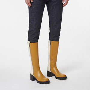 Wholesale Men Leather <b>Knee</b> <b>High</b> Boots Mens Leather Footwear <b>Knee</b> <b>High</b> Booties With Side Zipper Custom Logo Men Leather Long Boot - Product Image 3