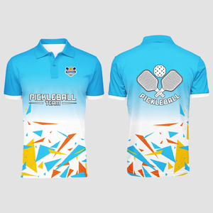 Camiseta Polo Personalizada Bordada para Pickleball, Transpirable, de Secado Rápido, Manga Corta, Ropa Deportiva al por Mayor - Product Image 5