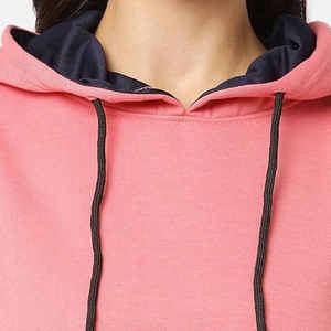 Nuevas Sudaderas de Mujer a la Moda, Casuales, de Corte Holgado, Calidad Premium, Diseño de Hombros Caídos, Color Sólido, Estilo Personalizado para Damas - Product Image 3