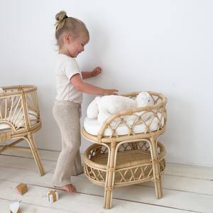 Tables à langer pour poupées miniatures, jouets pas chers pour enfants, vente en gros de tables à langer en rotin pour poupées - Product Image 3