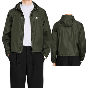 Veste coupe-vent 100% polyester en gros, personnalisable, haute qualité, respirante et confortable, imperméable, pour hommes - Product Image 1