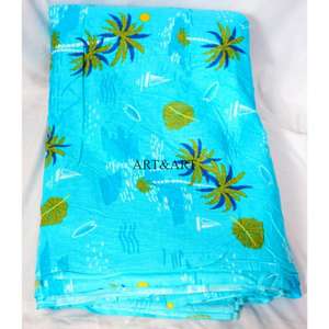 ผ้าฝ้ายอินเดียเนื้อนุ่ม 100% ลายดอกไม้สวยงาม ผ้าไม่ทอ น้ำหนักเบา สำหรับเด็กหญิงและเด็กชาย ขายเป็นหลา เป็นมิตรกับสิ่งแวดล้อม - Product Image 2