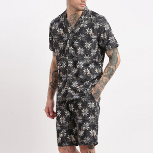 Producto en Oferta, Conjunto de Camiseta y Pantalones Cortos de Verano para Hombre, Tallas Grandes, 2026, Conjunto Deportivo de Algodón para Hombre - Product Image 2